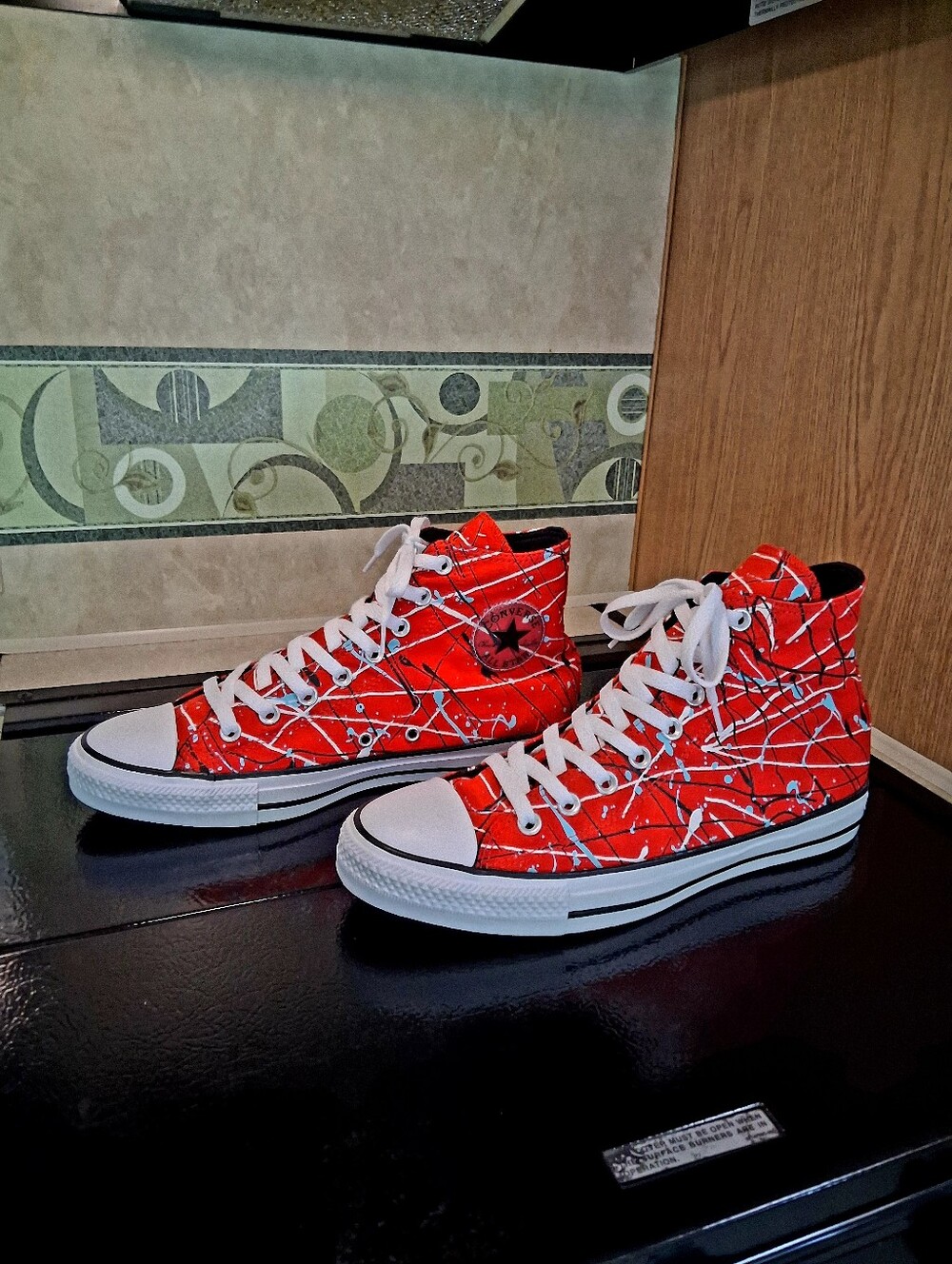 Converse Chuck Taylor All Star Hi Archive Paint Splatter - (Red) Men's 9 / W 11